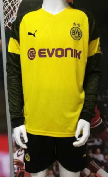 форма Borussia Dortmund  длинный рукав 2018-2019  домашняя
