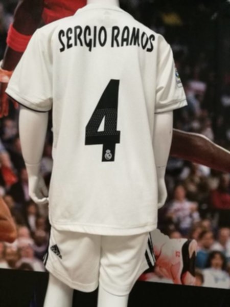 форма детская Real Madrid №4 SERGIO RAMOS  2018-2019  домашняя