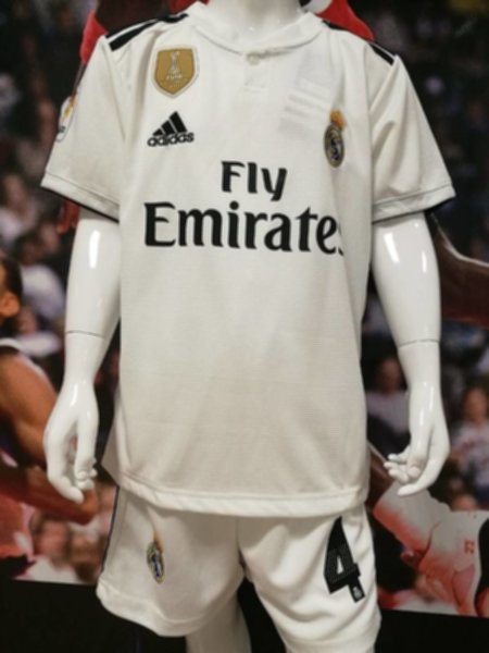 форма детская Real Madrid №4 SERGIO RAMOS  2018-2019  домашняя