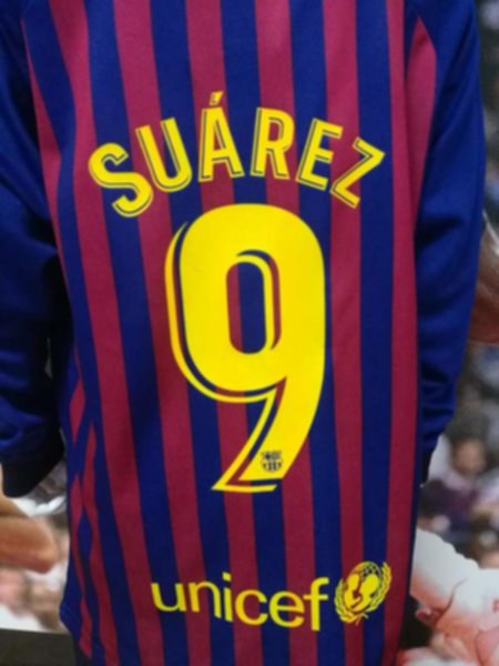 форма детская Barcelona №9 SUAREZ  длинный рукав  2018-2019