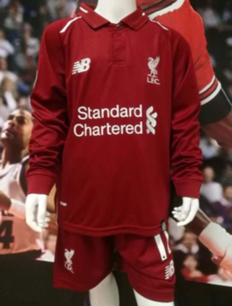 форма детская Liverpool №11 SALAH  длинный рукав  2018-2019