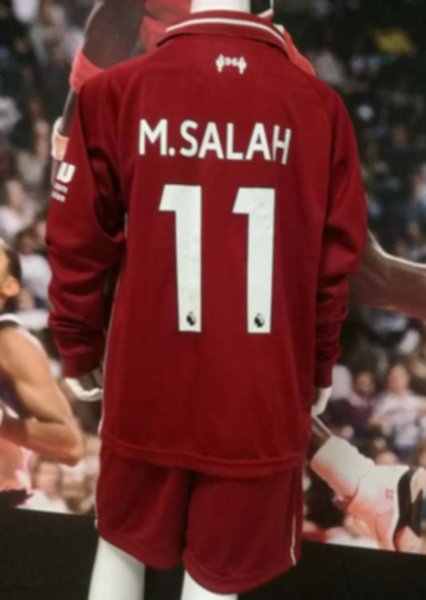 форма детская Liverpool №11 SALAH  длинный рукав  2018-2019