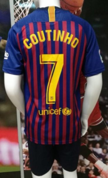 форма Barcelona №7 COUTINHO   2018-2019  домашняя