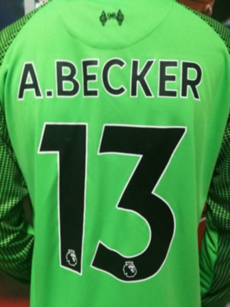 форма  вратарская Liverpool №13 A.BECKER