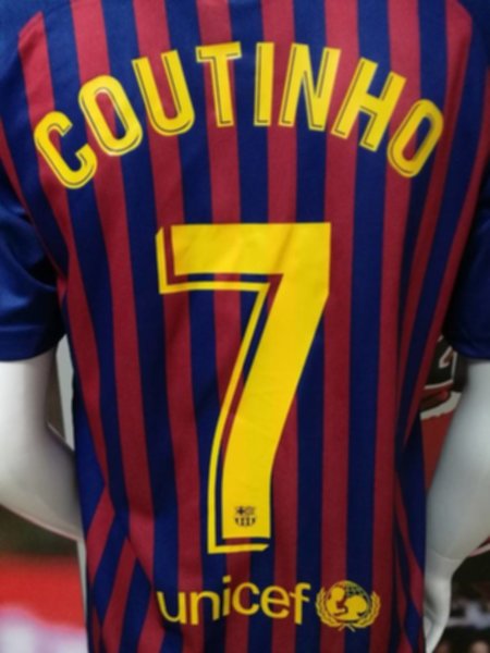 форма Barcelona №7 COUTINHO   2018-2019  домашняя