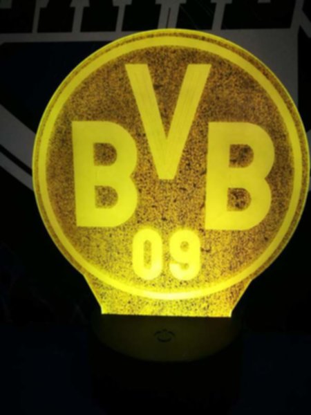 светильник LED Borussia Dortmund  19см х 15см х 4см