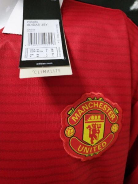форма Manchester United №6 Pogba  длинный рукав  домашняя  2018-2019