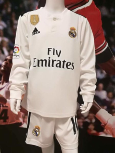 форма детская Real Madrid №10 MODRIC  длинный рукав  2018-2019  домашняя
