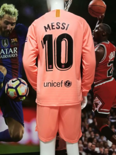 форма Barcelona  длинный рукав №10 MESSI  2018-2019 резервная