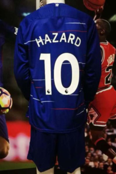 форма Chelsea  длинный рукав №10 HAZARD  домашняя  2018-2019