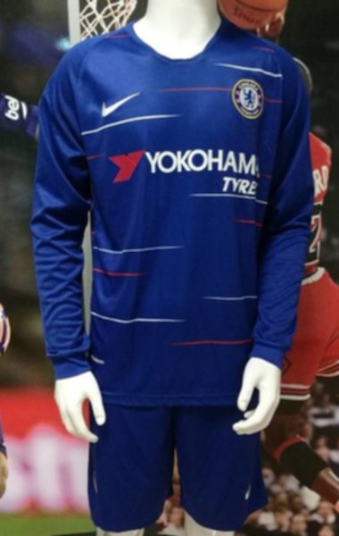 форма Chelsea  длинный рукав  2018-2019  домашняя 