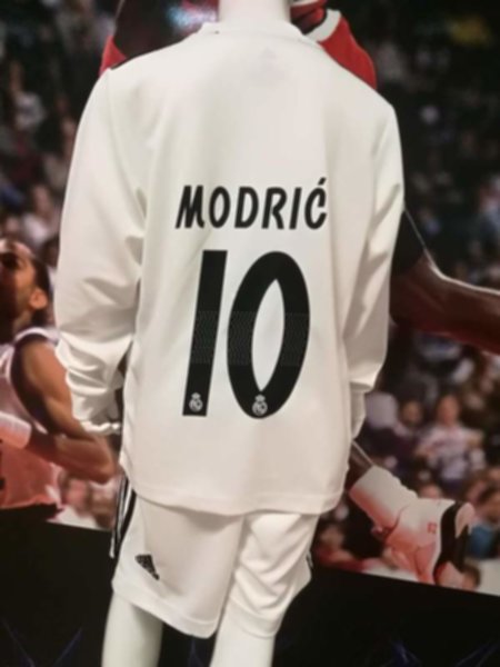 форма детская Real Madrid №10 MODRIC  длинный рукав  2018-2019  домашняя