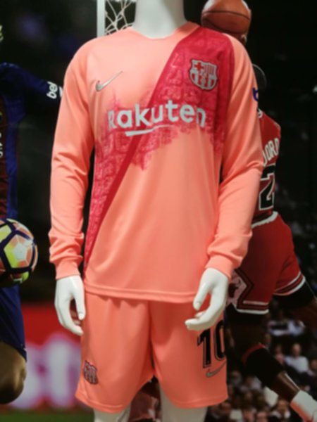 форма Barcelona  длинный рукав №10 MESSI  2018-2019 резервная