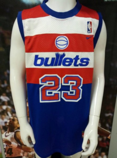 майка баскетбольная  ретро Washington Bullets №23 JORDAN  nike