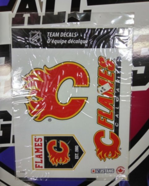 набор наклеек Calgary Flames  28 см х 22 см 
