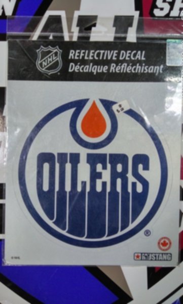 наклейка Edmonton Oilers ( 28 см х 22 см )
