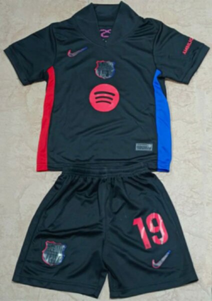 форма детская Barcelona №19 LAMINE YAMAL 2024-2025 Nike,гостевая,полиэстер 100%