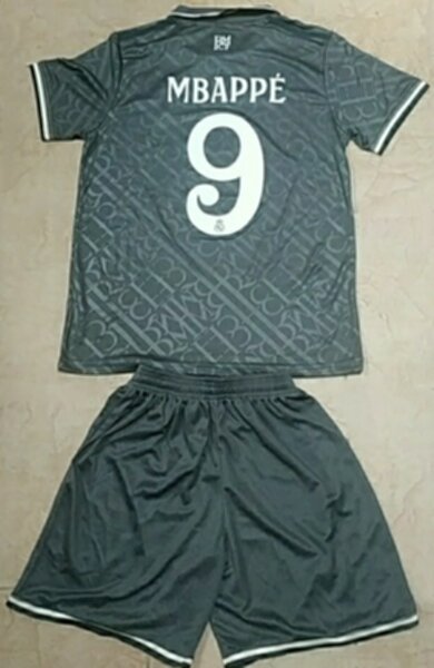 форма детская Real Madrid №9 MBAPPE  2024-2025 adidas,резервная,полиэстер 100%