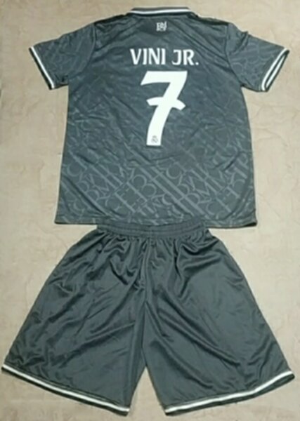 форма детская Real Madrid №7 VINI JR.  2024-2025 adidas,резервная,полиэстер 100%