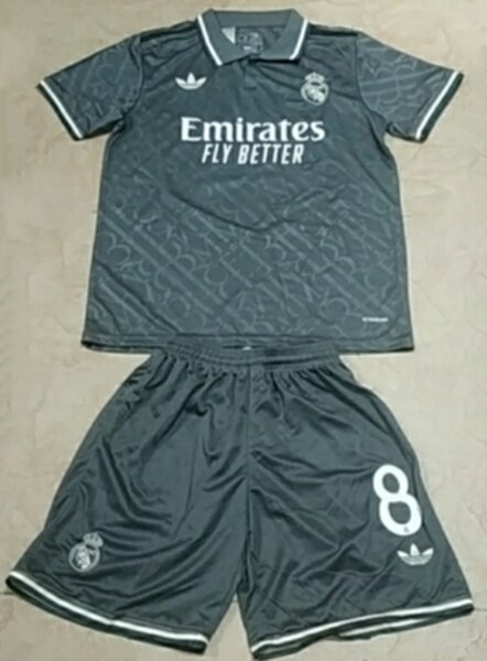 форма детская Real Madrid №8 VALVERDE  2024-2025 adidas,резервная,полиэстер 100%