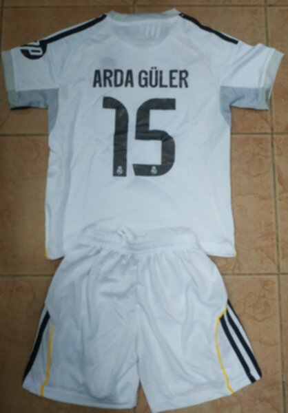 форма  Real Madrid №15 ARDA GULER  2025-2026 adidas,домашняя,полиэстер 100%
