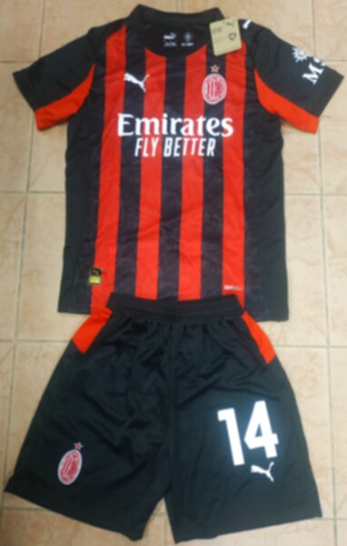 форма детская AC Milan №14 MODRIC,2025-2026,домашняя,полиэстер 100%