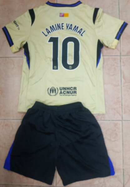 форма детская Barcelona №10 LAMINE YAMAL 2025-2026 Nike,гостевая,полиэстер 100%