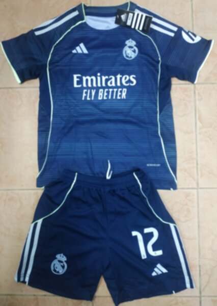 форма  Real Madrid №12 TRENT  2025-2026 adidas,гостевая,полиэстер 100%