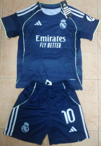 форма  Real Madrid №10 MBAPPE  2025-2026 adidas,гостевая,полиэстер 100%