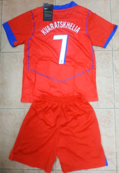 форма детская Paris SG №7  KVARATSKHELIA, 2025-2026,Nike,резервная ,полиэстер 100%