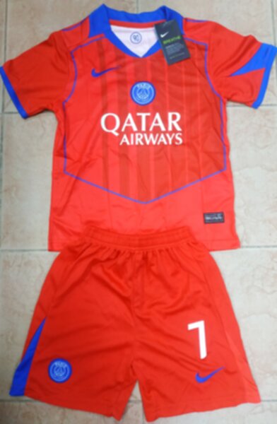 форма детская Paris SG №7  KVARATSKHELIA, 2025-2026,Nike,резервная ,полиэстер 100%