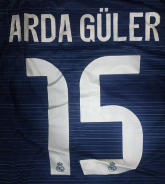 форма Real Madrid №15 ARDA GULER  2025-2026 adidas,гостевая,полиэстер 100%