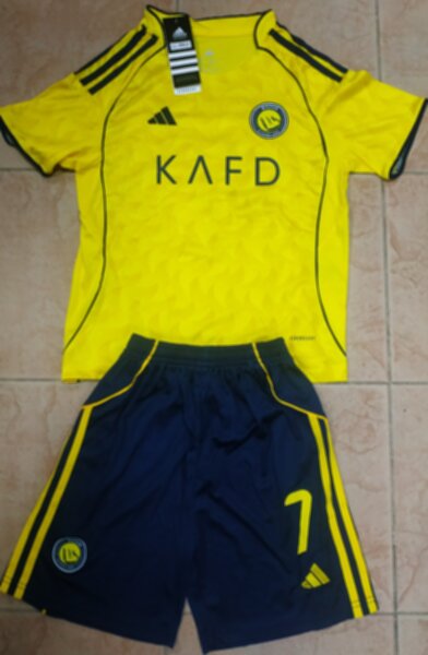 форма Al Nassr №7 C.RONALDO 2025-2026 adidas,домашняя,полиэстер 100%
