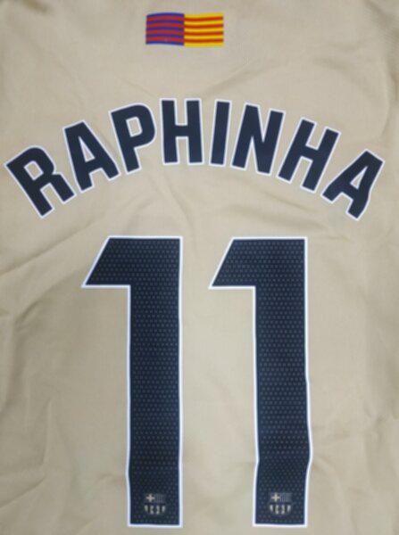 форма детская Barcelona №11 RAPHINHA, 2025-2026 Nike,гостевая,полиэстер 100%