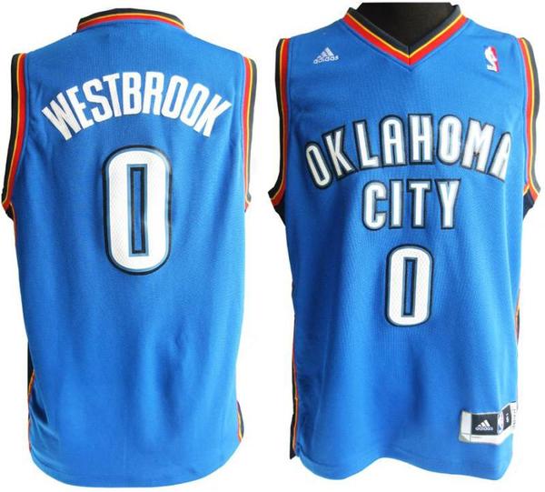 майка баскетбольная  Oklahoma City Thunder №0 WESTBROOK  adidas