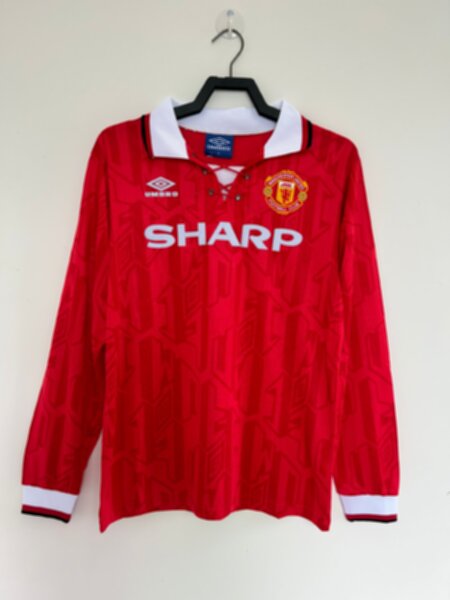 майка Manchester United 1992-1994  ретро  длинный рукав   полиэстер 100%