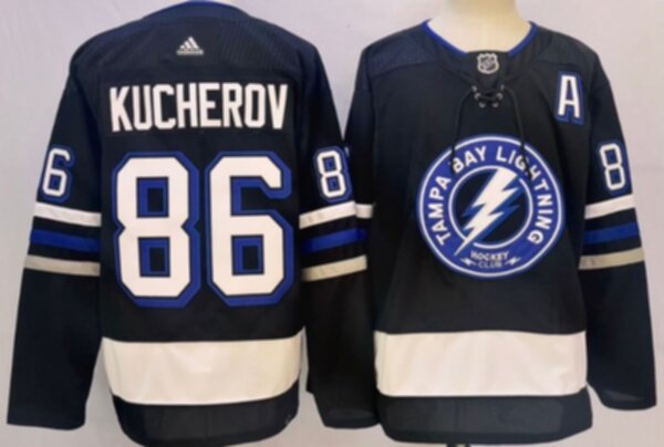 свитер хоккейный Tampa Bay Lightning №86 KUCHEROV adidas