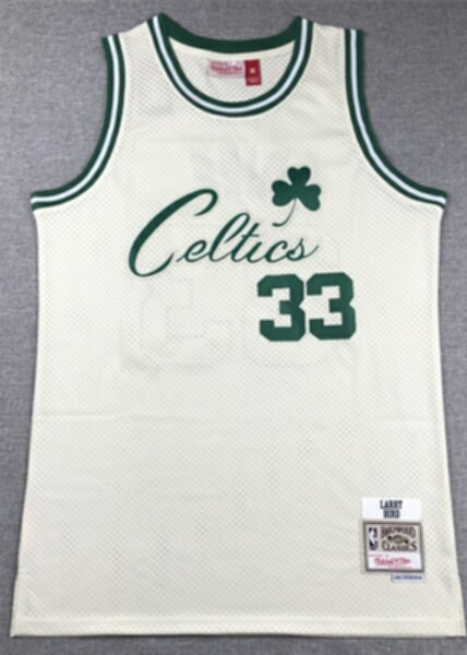 майка баскетбольная Boston Celtics №33 BIRD ретро  полиэстер 100%