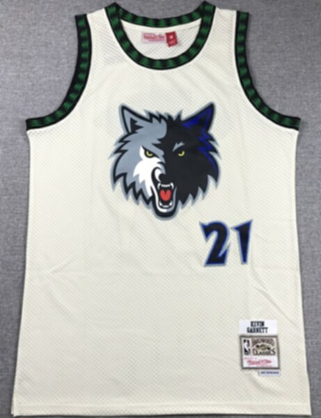 майка Minnesota Timberwolves №21 GARNETT ретро , полиэстер 100%