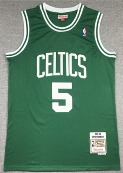 майка баскетбольная Boston Celtics №5 GARNETT  Mitchell & Ness