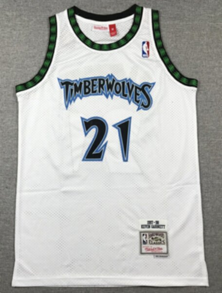 майка Minnesota Timberwolves ретро №21 GARNETT , полиэстер 100%