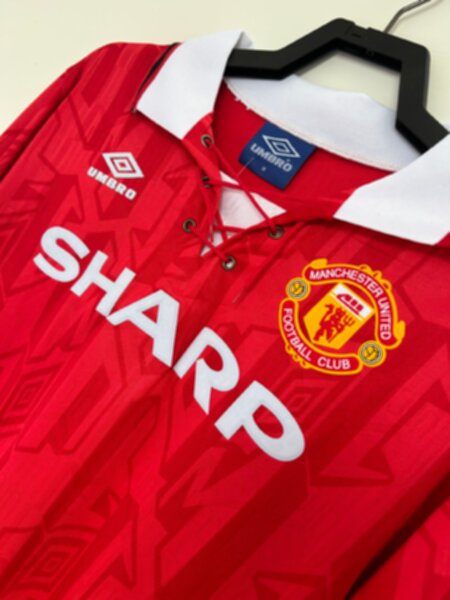майка Manchester United 1992-1994  ретро  длинный рукав   полиэстер 100%