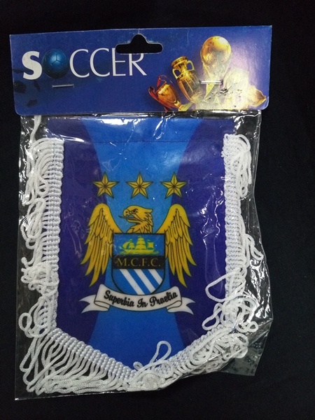 вымпел Manchester City  15 см х 10 см