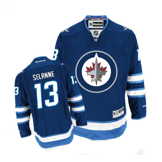 свитер хоккейный Winnipeg Jets №13 SELANNE Reebok