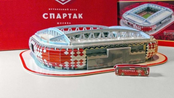 пазл стадион Открытие-Арена 3D  38,5cm x 30cm x 12cm