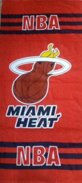 полотенце Miami Heat  140см х 70см  хлопок 100%